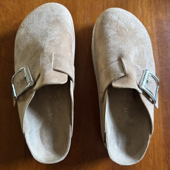 madden girl Cutiepie Women's Platform Slip-On Clogs - 8.5 (taupe) - Picture 2 of 6